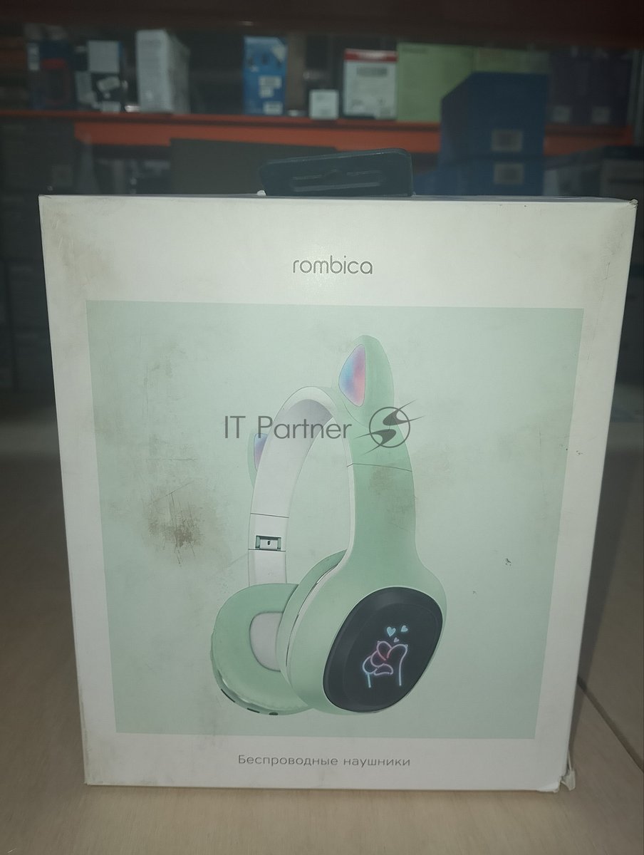 (Поврежденная упаковка) Наушники беспроводные Rombica Mysound BH-19 Green (BH-N018)