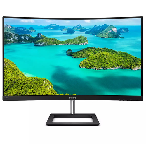 Монитор Philips - 322E1C (00/01), 31.5", 16:9, VA, 4 мс, 250cd/m², 1920x1080 (Full HD), 75 Гц, VGA, 1x HDMI, 1x DP, curved, цвет чёрный, 322E1C