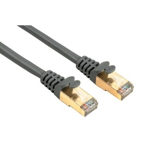 Патч-корд Hama H-78422 8p8c (RJ45) (m-m) CAT5e STP 1.0 м 1000 Мбит/с экранированный 1зв серый 
