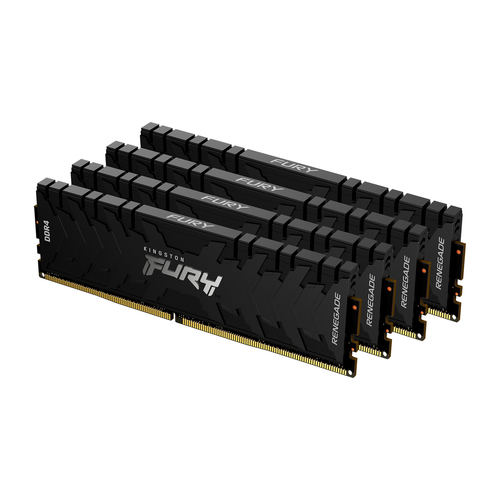 Модуль памяти Kingston 128GB 3600МГц DDR4 CL18 DIMM (Kit of 4) Kingston FURY Renegade Black