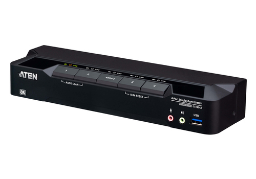 CS1924A-AT-G КВМ переключатель ATEN 4-Port USB 3.0 8K DisplayPort  KVMP™  Switch