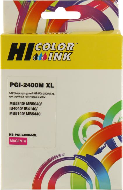 Картридж Hi-Color HB-PGI-2400M-XL Magenta для  Canon  MB5340/MB5040/iB4040