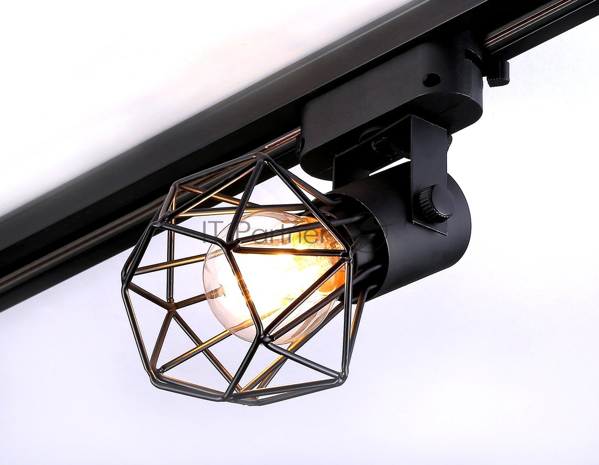 Трековый однофазный светильник Ambrella light GL5002 BK черный E27 max 40W D92x163