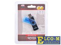 GiNZZU GR-412B USB 2.0 Type-A, Micro SD, SD, MS Duo, MMC, черный