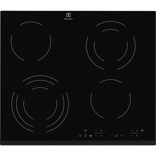 Электрическая варочная поверхность Electrolux EHF6343FOK, 4 конфорки, с зоной расширения, стеклокерамика, 6400 Вт