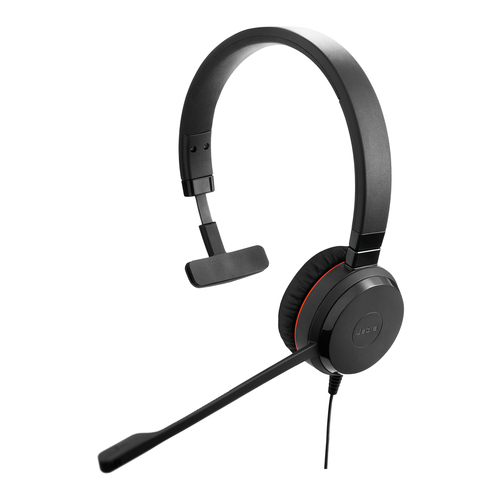 Наушники с микрофоном Jabra EVOLVE 30 II MS Mono черный/красный 2м накладные USB оголовье (5393-823-309)