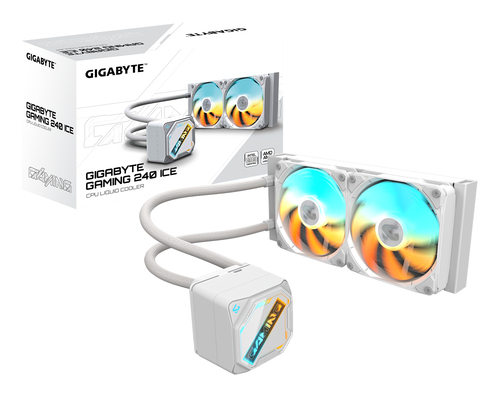Жидкостная система охлаждения GIGABYTE Gaming GME 240I 2 x 120mm ARGB Fan, LGA 1200, LGA 1700, LGA 1851, AM5, AM4 (GP-GIGABYTE GME 240I)
