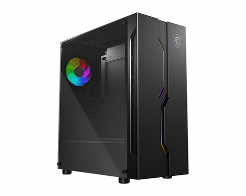 Корпус MSI MAG VAMPIRIC 010X Black Mid-Tower (ATX/mATX/Mini-ITX, без БП, Steel, Plastic, Tempered Glass, HD Audio, USB