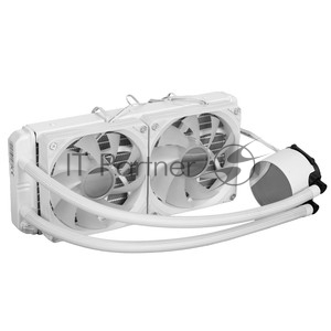 Система жидкостного охлаждения Bloody LC-10 White, 240 мм, 2x120 мм, 800-1800 об/мин, 20-35 дБ, PWM, ARGB, 260 Вт