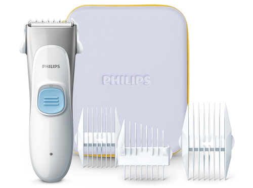 Машинка для стрижки Philips HC1091/15 белый/серый (насадок в компл:4шт)