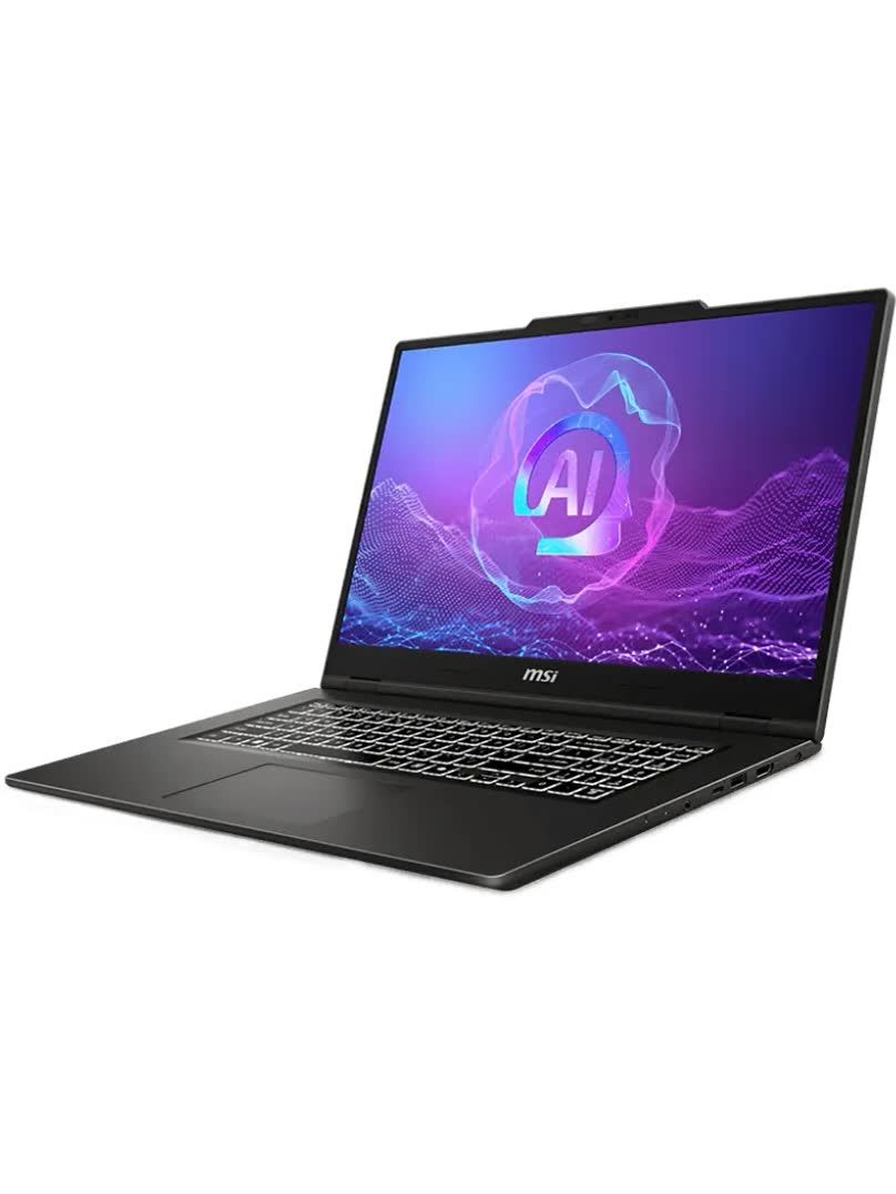 Ноутбук MSI Venture A17 AI A2HMG-002XRU, 17.3" (1920x1080) IPS 144 Гц/AMD Ryzen 7 260/16 ГБ DDR5/512 ГБ SSD/AMD Radeon Graphics/Windows 11 Pro, Серый (9S7-17UK11-002_Win11P)