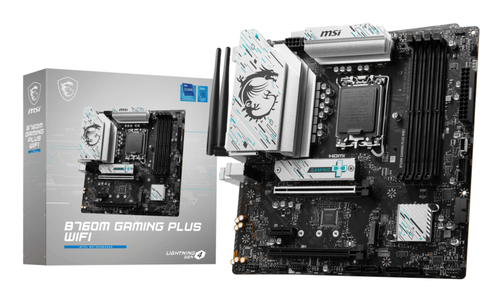 Материнская плата MSI B760M GAMING PLUS WIFI, LGA 1700, Intel B760, mATX, Ret