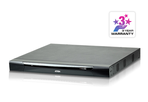 Переключатель KVM Aten KN4116VA-AX-G switch19", 5>16 портов/port PS/2/USB/SUN/RS232, без доп. модулей,  (Virtual  Media