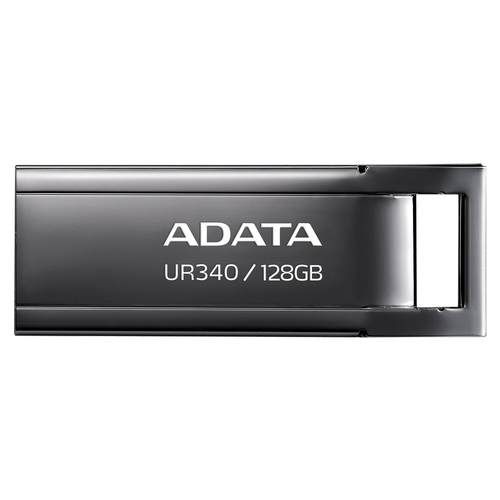 USB накопитель ADATA - UR340, USB Type A (USB 3.2 Gen 1), 128 ГБ, read speed-100MB/s, цвет чёрный, AROY-UR340-128GBK