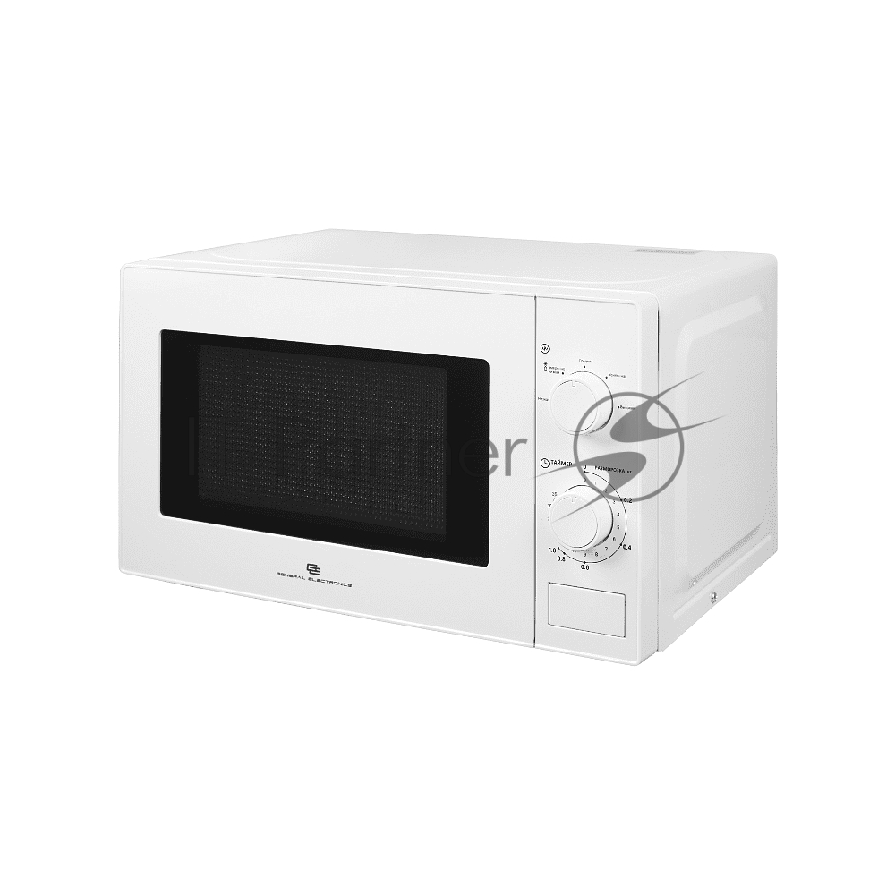 Микроволновая печь General Electronics GE-MS620W белый, 20 л, 700 Вт, переключатели — поворотный механизм