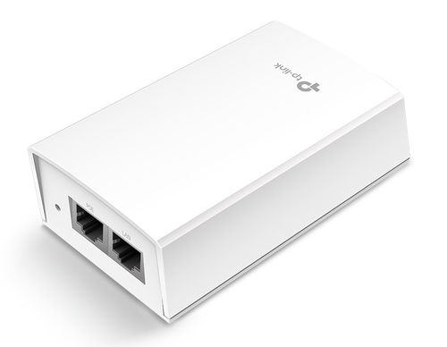 TP-Link - Инжектор, Passive PoE 48 В, 2 порта 10/100/1000 Мбит/с (разъем RJ45), 1 входной порт 100–240 В переменного тока 50–60 Гц, автоматическое определение требуемой мощности