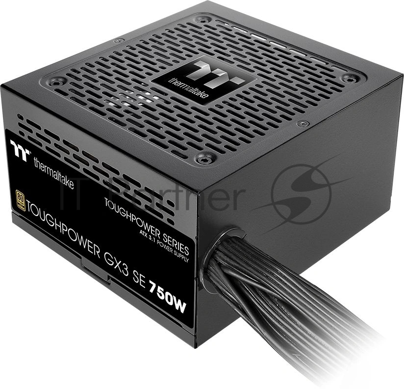 Блок питания Thermaltake Toughpower GX3 SE 750W, 750Вт, 80+ Gold, 120мм, немодульный, черный