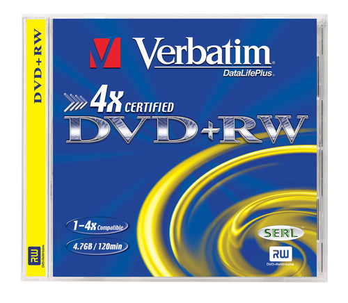 DVD+RW Disc  Verbatim  4.7Gb  4x <43228>
