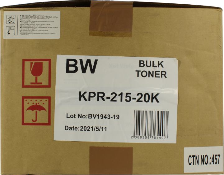 Тонер B&W  KPR-215-20K (Kyocera Universal  TK-3130/3190/3170/3200/1110/1120/1150/1160/1170/1200) 20 кг