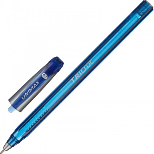 Ручка шариковая Unimax Trio DC tinted 0,7мм, син, масл, неавтом.