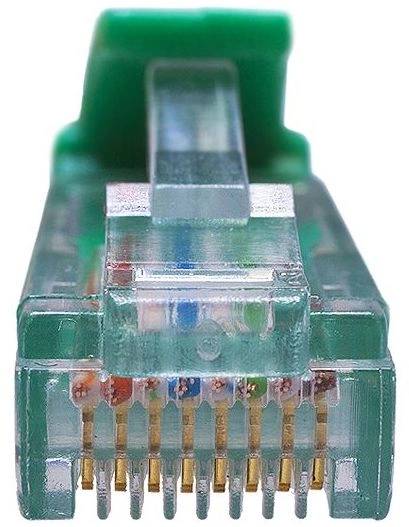 SUPRLAN 10-0158 UTP RJ-45 вил.-вилка RJ-45 кат.5E 2м зеленый LSZH 26AWG