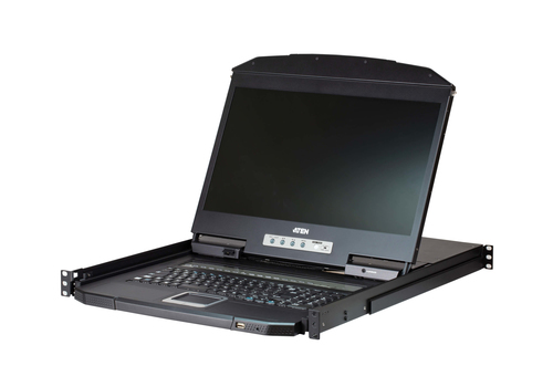 CL3116NX-ATA-RG ATEN 18.5" 16-Port PS/2-USB VGA Single Rail  WideScreen  LCD  KVM Switch