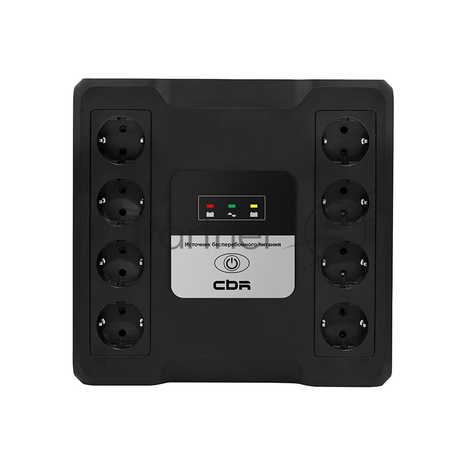 Источник бесперебойного питания CBR CRYSTAL CTL-800 / 800 ВА / 480 Вт / 8 x CEE 7 (евророзетка)