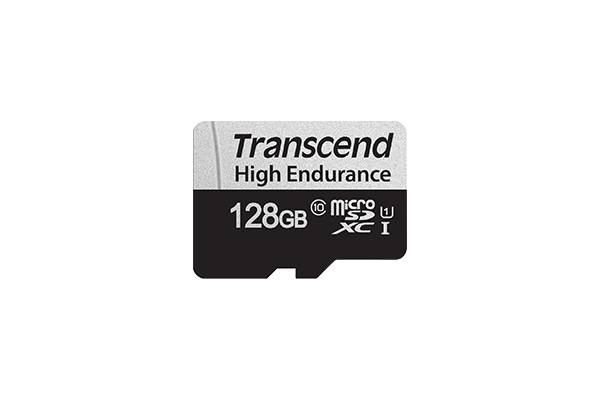 Transcend microSDXC 350V , 128 Гб, UHS-I Class 10 U1, с адаптером