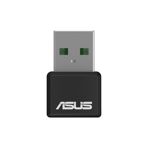 Адаптер Asus USB-AX55 NANO // WI-FI 802.11ax/ac/a/g/n, 400 + 867 Mbps USB 3.0 Adapter + 2 antenna ; 90IG06X0-MO0B00