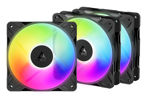 Корпусный вентилятор Arctic - P12 Pro Reverse A-RGB, 120 мм, 4-pin, 3000rpm, цвет чёрный, ACFAN00333A