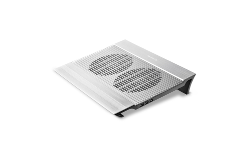 Подставка для ноутбука Deepcool N8 (DP-N24N-N8SR) 17" 380x278x55мм 25дБ 3xUSB 2x 140ммFAN 1244г алюминий серебристый