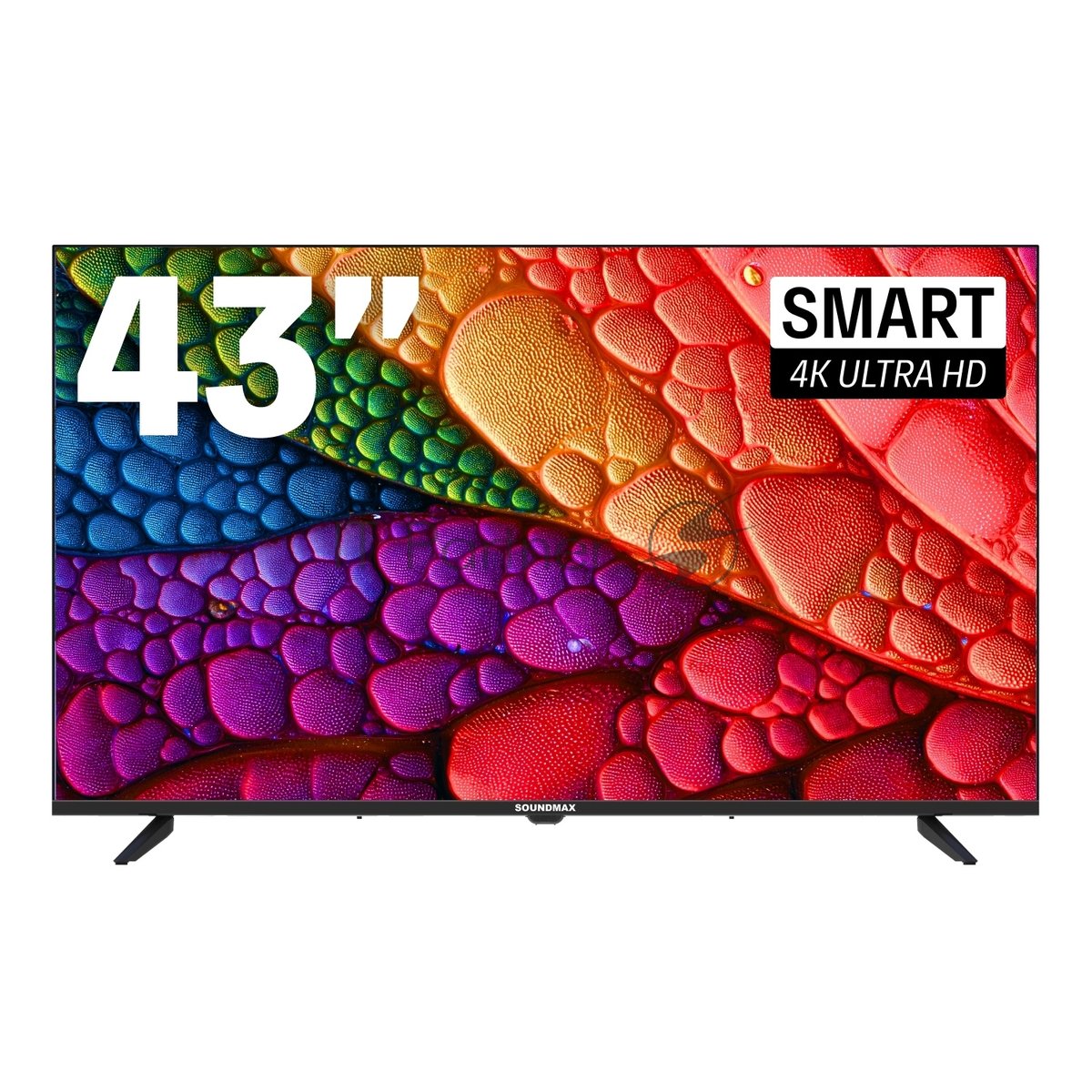 Телевизор Soundmax 43" SM-LED43M04SU\Y черный LED UHD 60Hz Smart TV Яндекс ТВ 1.5GB/8GB