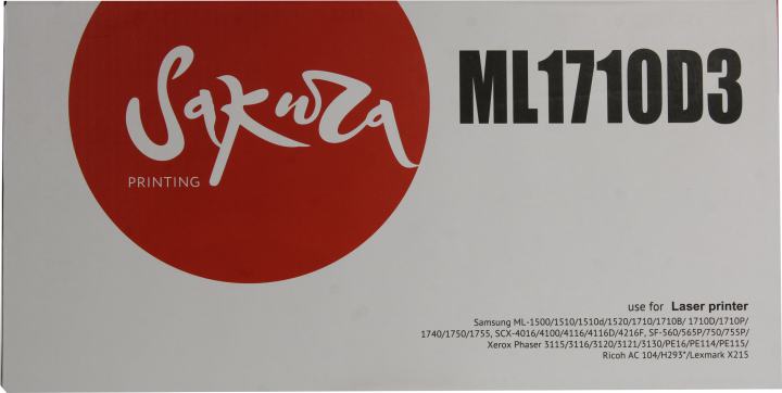 Картридж SAKURA ML-1710D3 для Samsung ML-1510/1710/1750, Xerox Phaser  3120/3121/3130,WorkCentre  PE16/PE16e