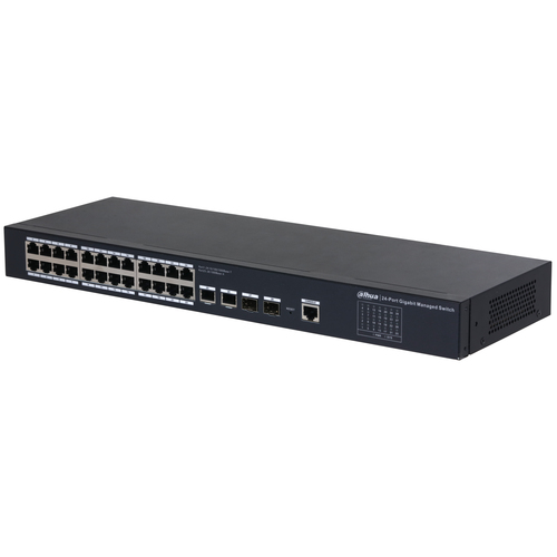 DH-SG4028 - Управляемый коммутатор Dahua DH-SG4028 28-Port Managed Gigabit Non-PoE Switch, Metal case