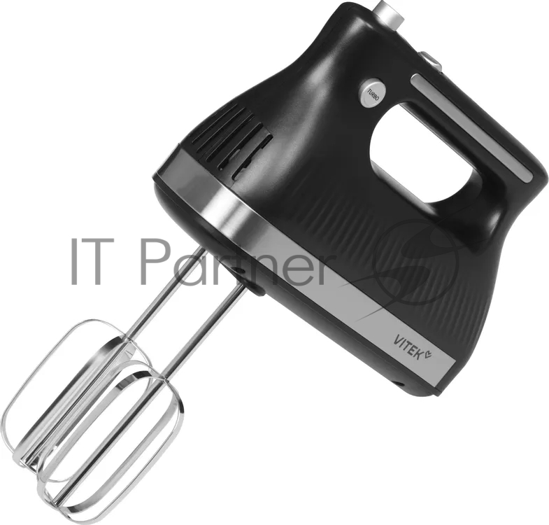 Миксер Vitek VT-HM1001 черный/серебристый, ручной, 700 Вт, 5 скоростей