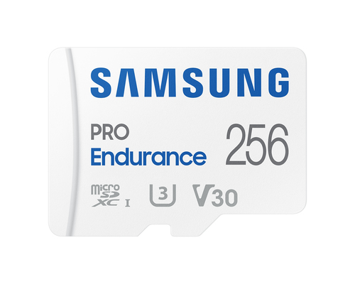 Карта памяти Samsung - PRO Endurance, microSDXC, write speed 30Mb/s, UHS-I Class 1, Class 10, 256GB, MB-MJ256KA/APC