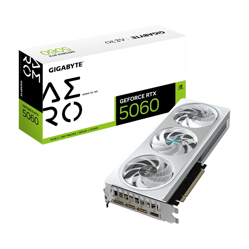 Видеокарта Gigabyte GeForce RTX 5060 (GV-N5060AERO OC-8GD)