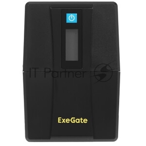 Источник бесперебойного питания ExeGate Smart LB-650.LCD.AVR.2SH.USB / 650 ВА / 390 Вт / 2 x CEE 7 (евророзетка)