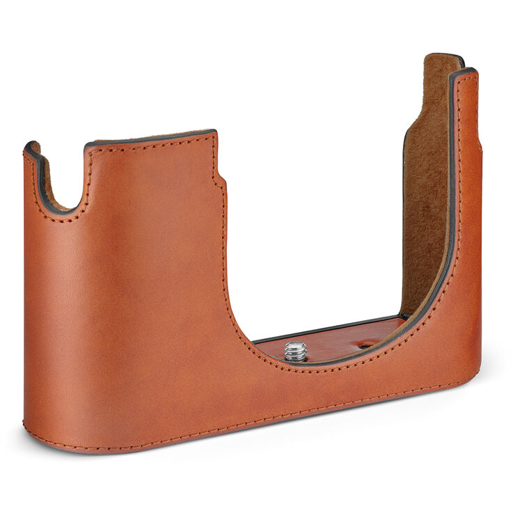Чехол Leica Half Case Q3 (кожа, коньяк)