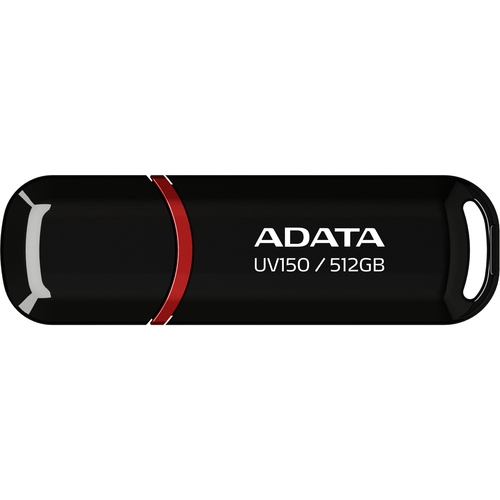 USB накопитель ADATA 512GB USB 3.2 Gen1 AUV150-512G-RBK black, Performance (Max.): Up to 100MB/s read