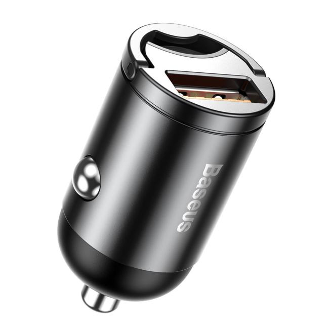 Baseus Tiny Star Mini Quick Charge Car Charger USB Port  30W Gray (VCHX-A0G)