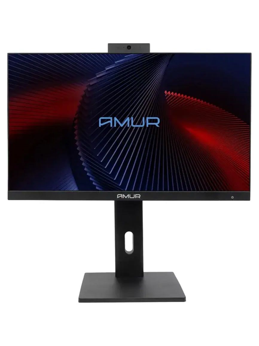 Моноблок Amur Тигр H6I12 АМУЕ.466219.004 23.8" Full HD i3 12100 (3.3) 8Gb SSD256Gb UHDG 730 без ОС GbitEth WiFi BT 120W клавиатура мышь Cam черный 1920x1080 (RUS)