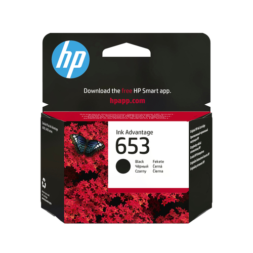 <094039> Картридж струйный HP 653 (3YM75AE) для HP DeskJet Plus Ink Advantage 6075/6475, черный (360стр.) (6мл) [3YM75AE]