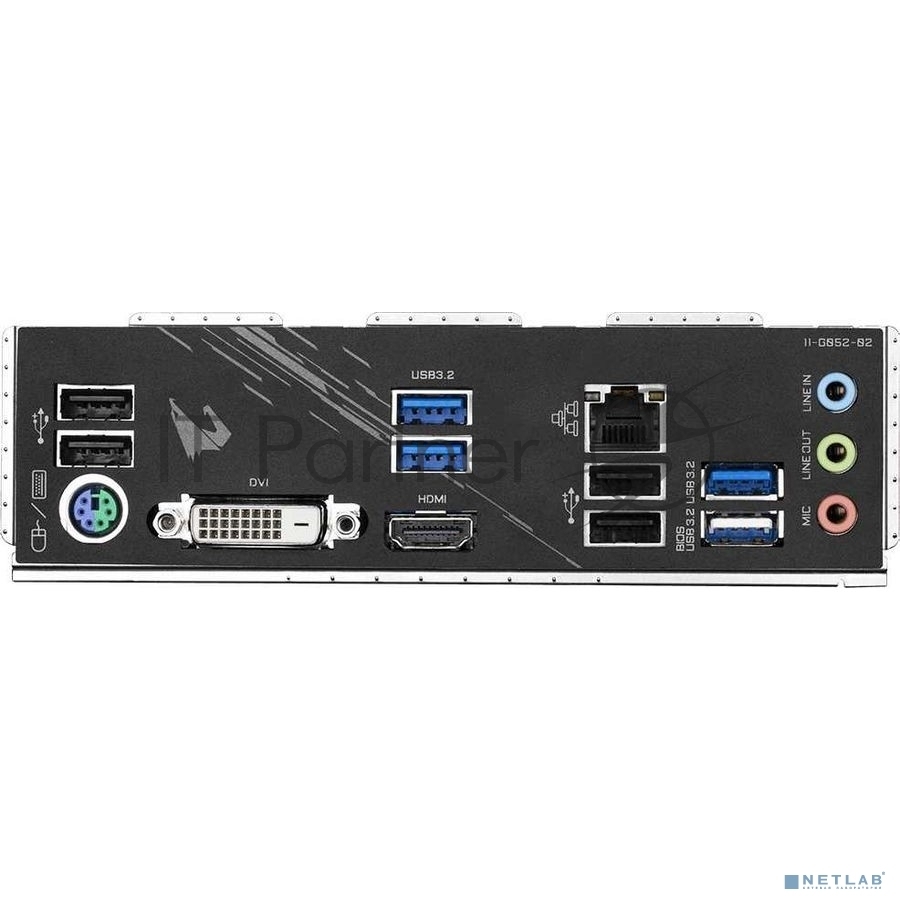 Материнская плата Gigabyte B550M AORUS ELITE, AM4, AMD B550, 4xDDR4, 4xSATA, 2xM.2, 2xPCIe x16, HDMI, DVI, 1xGb LAN, 8xUSB, 3x3.5 мм, 7.1, microATX