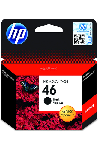 Картридж HP 46 Black для Deskjet Ink Advantage 2020hc/2029/2520hc/2529 Ultra 4729 (1500 стр) ( CZ637AE#BFW )