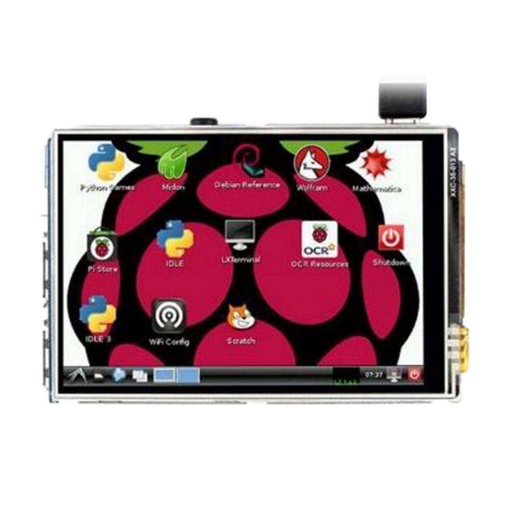 Модуль дисплея ACD Bad Pack ACD17-RA332 Waveshare 3.5" дисплей без корпуса, resistive touchscreen LCD screen (IPS), питание по USB, для Raspberry Pi 3 (WS12824)
