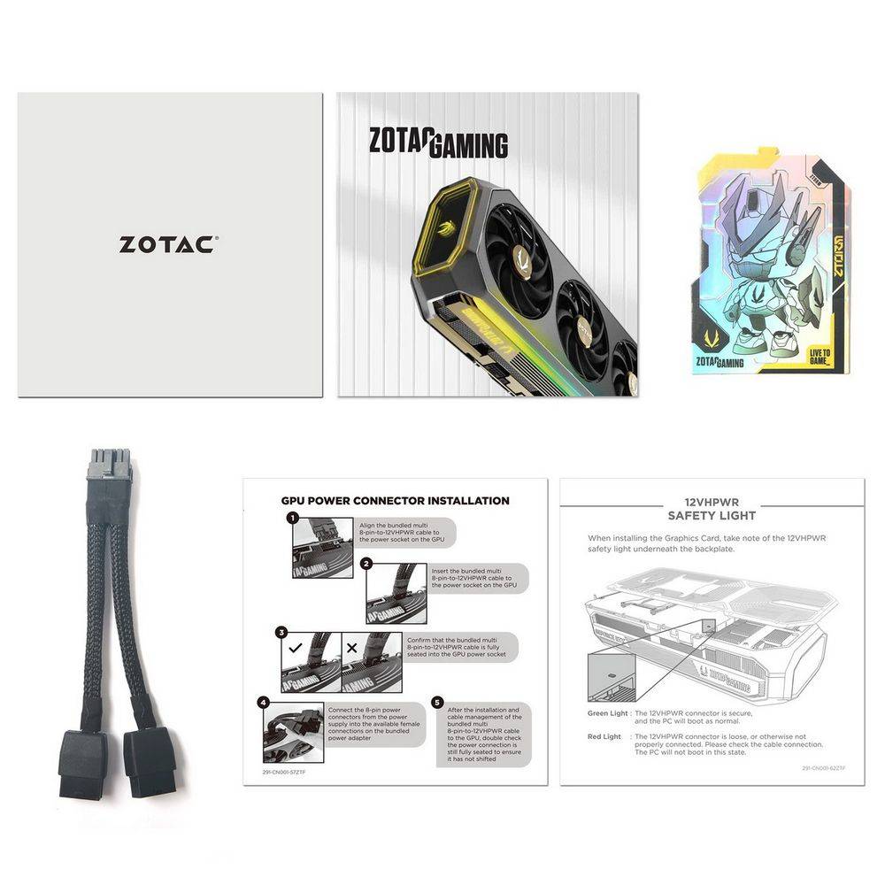 Zotac Видеокарта RTX5070 TWIN EDGE OC WHITE ED 12GB GDDR7 192bit 3xDP HDMI 2FAN PREMIUM PACK