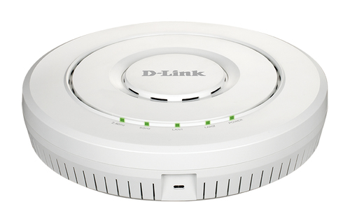 D-Link DWL-8620AP/A1A Беспроводная двухдиапазонная унифицированная точка доступа AC2600 Wave 2 с поддержкой MU-MIMO, PoE и 4 внутренними антеннами(Адаптер питания в комплект поставки не входит)