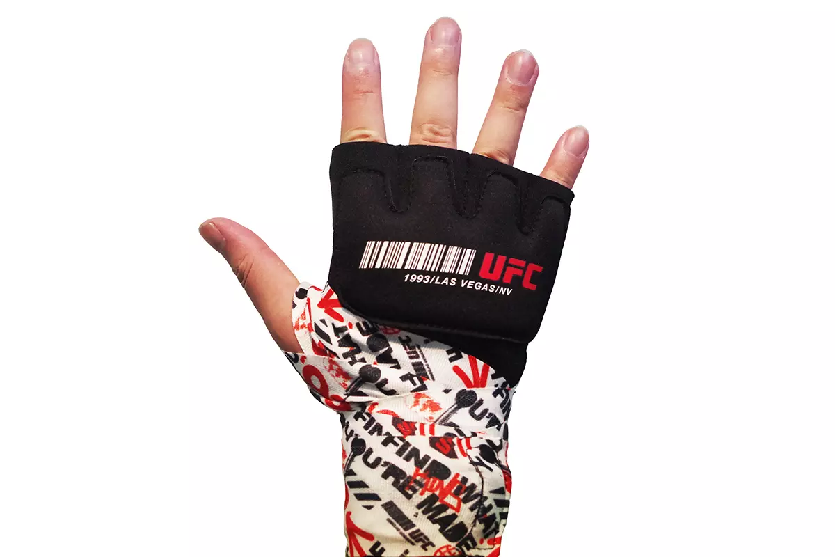 Гелевые бинты UFC Gel Glove Wraps RD/WH, L/XL