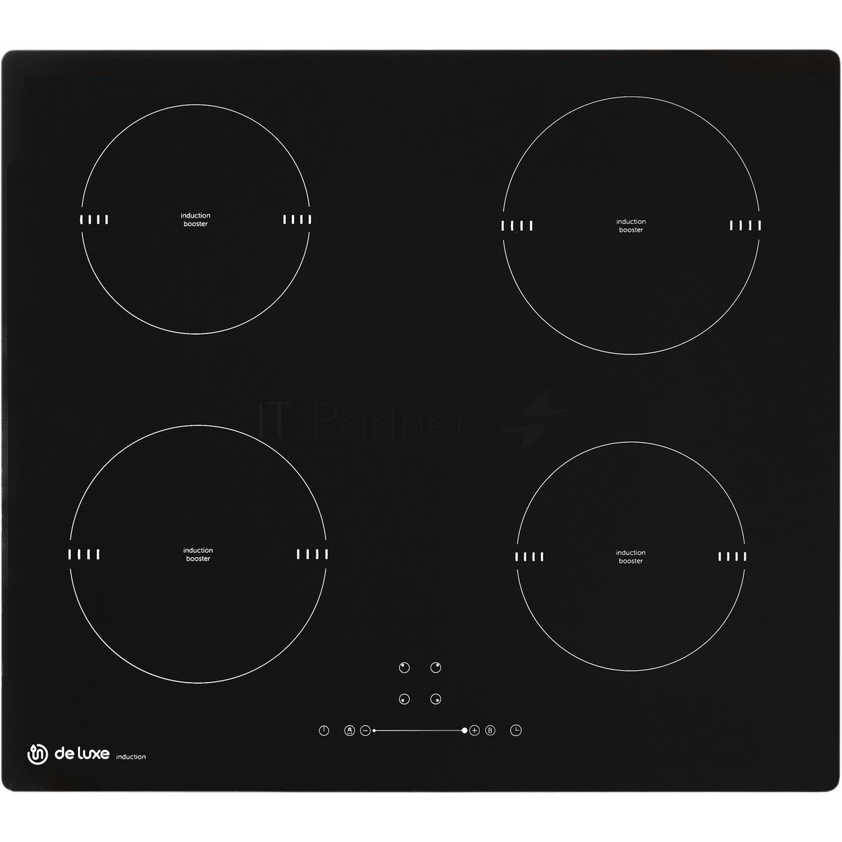 Индукционная варочная поверхность DeLuxe IH6470P1/A-S01A, 4 конфорки, стеклокерамика, 7000 Вт